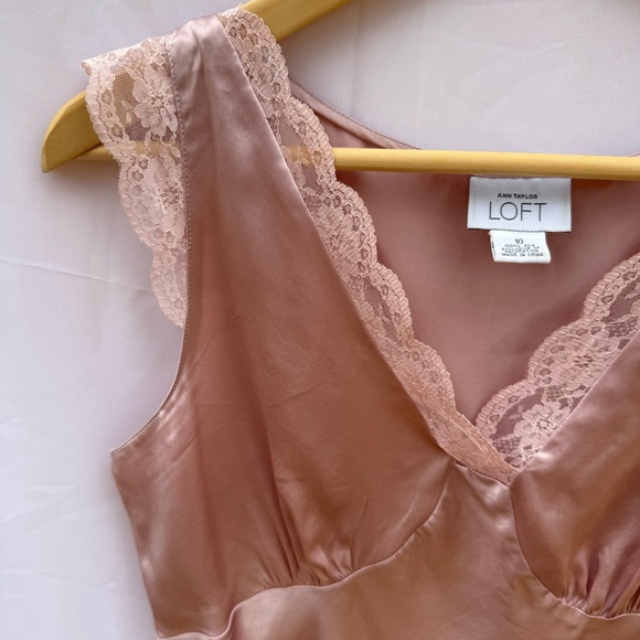 •SOLD• Y2K Ann Taylor Loft Silk Babydoll Camisole - Picture 5 of 7